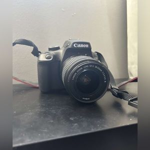 Canon 4000D camera with EFS 18-55mm lens.